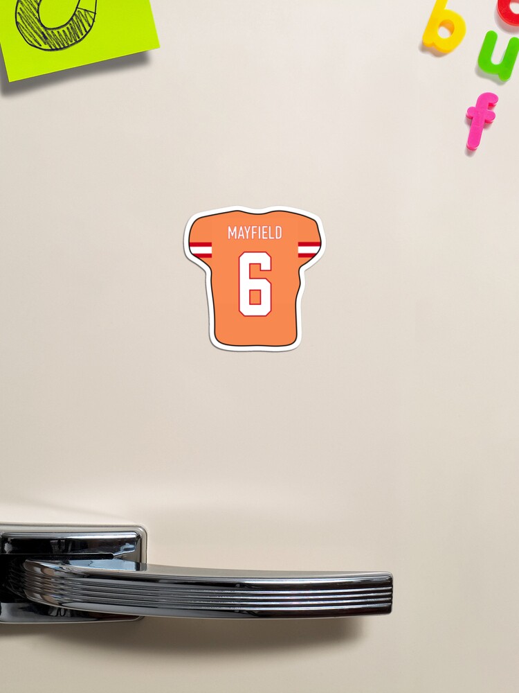 Baker Mayfield Jersey Sticker for Sale by cbaunoch