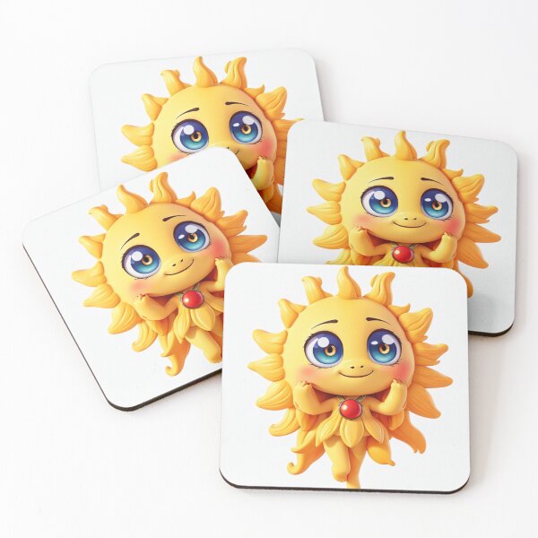 Item preview,  Cute happy sun cartoon generative ai designed and sold by juoctaviniarts.