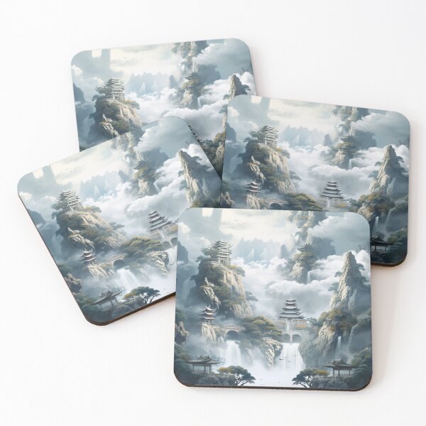 Item preview, Digital Mirage: Sunlit Waterfall in Pixel Precision - 8 designed and sold by Moisky Art.