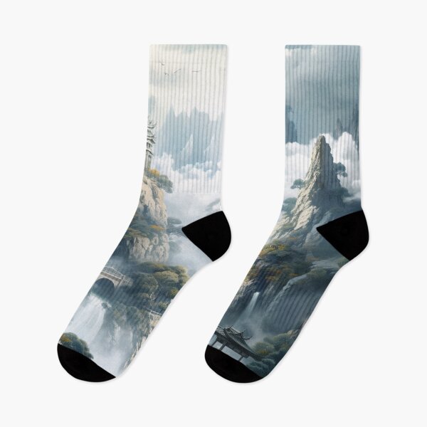 Item preview, Digital Mirage: Sunlit Waterfall in Pixel Precision - 8 designed and sold by Moisky Art.