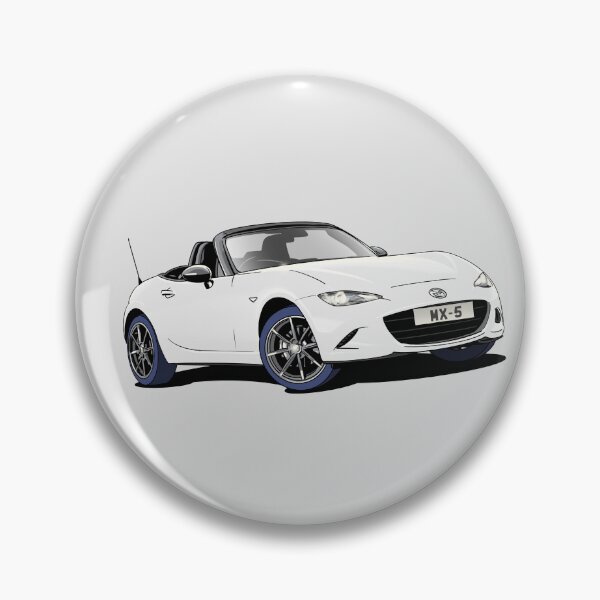 Item preview, White Mazda MX5 ND sportscar designed and sold by Webazoot Industries - Car Art.