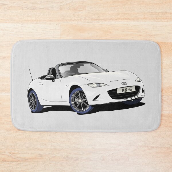 Item preview, White Mazda MX5 ND sportscar designed and sold by Webazoot Industries - Car Art.