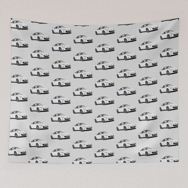 Item preview, White Mazda MX5 ND sportscar designed and sold by Webazoot Industries - Car Art.