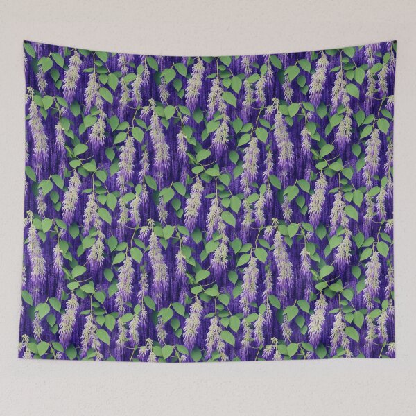 Item preview, Wisteria tree Leaves and Flowers designed and sold by kiyaansh16.