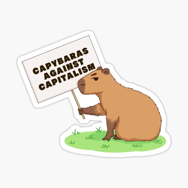 Item preview, Capybaras Against Capitalism designed and sold by AryNecho.