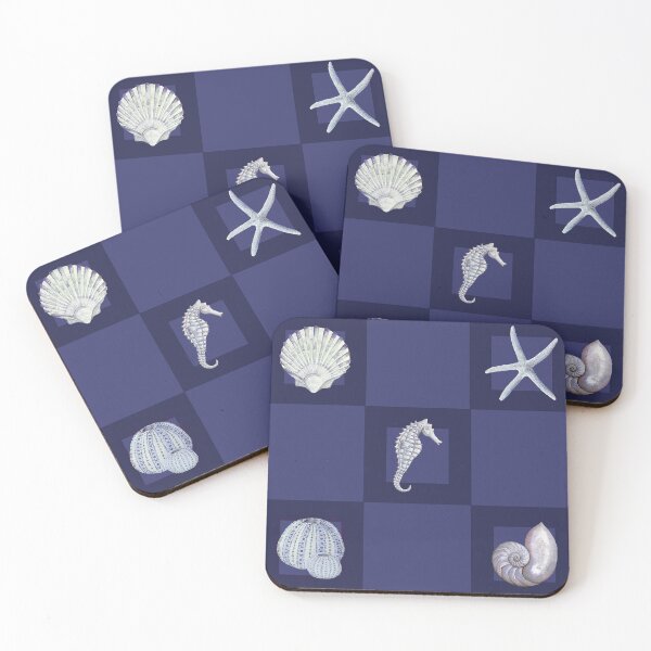Item preview, Coastal Collection Midnight Blue Patchwork designed and sold by LisaLeQuelenec.