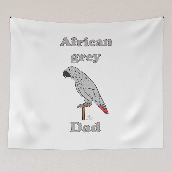 Item preview, African Grey Dad designed and sold by Laughing Parrot Studio.