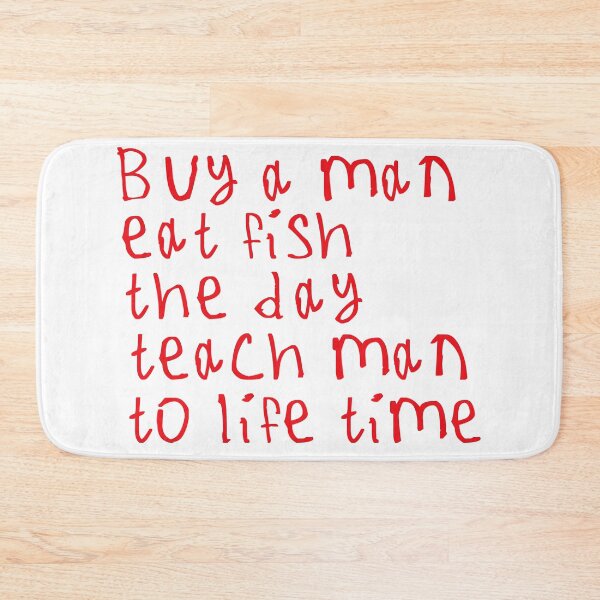 Item preview, Buy A Man Eat Fish designed and sold by kinpirks.