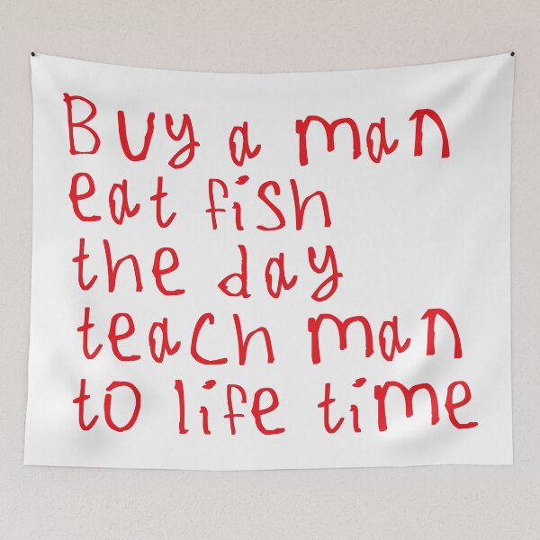 Item preview, Buy A Man Eat Fish designed and sold by kinpirks.