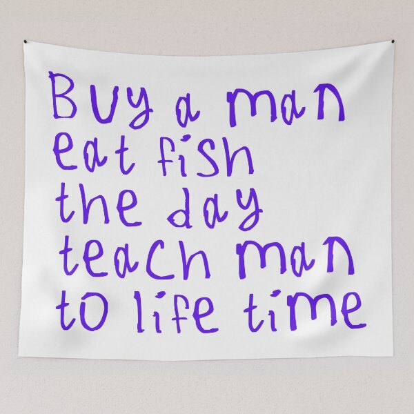 Item preview, Buy A Man Eat Fish designed and sold by kinpirks.