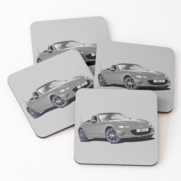 Item preview, New Mazda MX-5 Miata Roadster in Grey designed and sold by Webazoot Industries - Car Art.