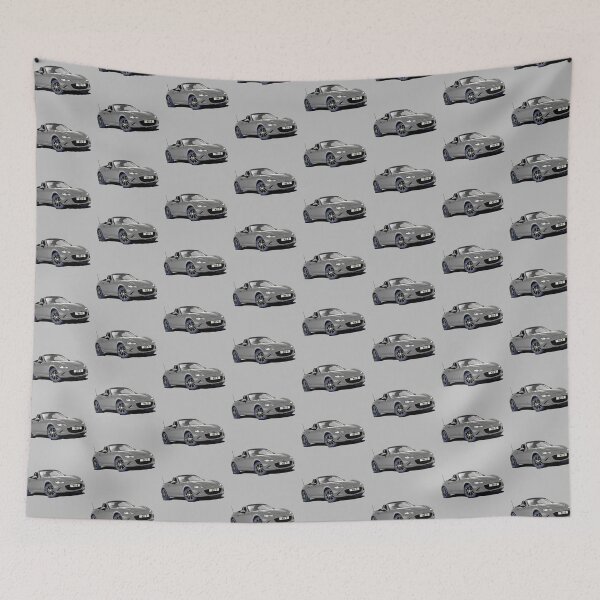 Item preview, New Mazda MX-5 Miata Roadster in Grey designed and sold by Webazoot Industries - Car Art.