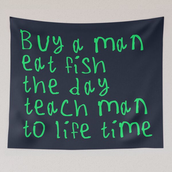 Item preview, Buy A Man Eat Fish designed and sold by kinpirks.