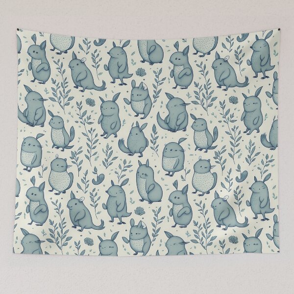 Item preview, Cute mythical animals pattern designed and sold by TheArtAlchemy.