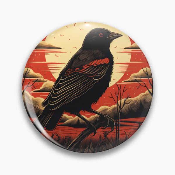 Item preview, Red Winged Blackbird sunset  designed and sold by AndyMcBird.