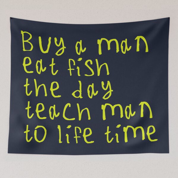 Item preview, Buy A Man Eat Fish designed and sold by kinpirks.