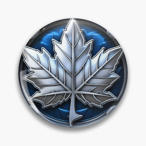 Item preview, Leaf Shield in Blue and Silver  designed and sold by WallGarden.