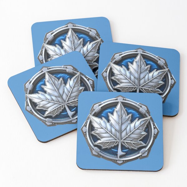 Item preview, Leaf Shield in Blue and Silver  designed and sold by WallGarden.