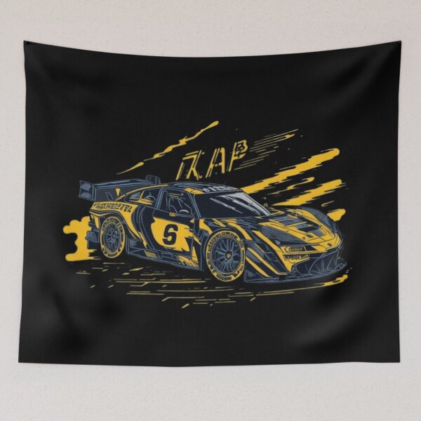 Item preview, Illustration of a racing car at full speed - Racing car art. designed and sold by ProductArtistry.