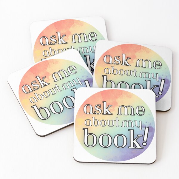 Item preview, author book convention button ask me about my book designed and sold by J-Creative-.
