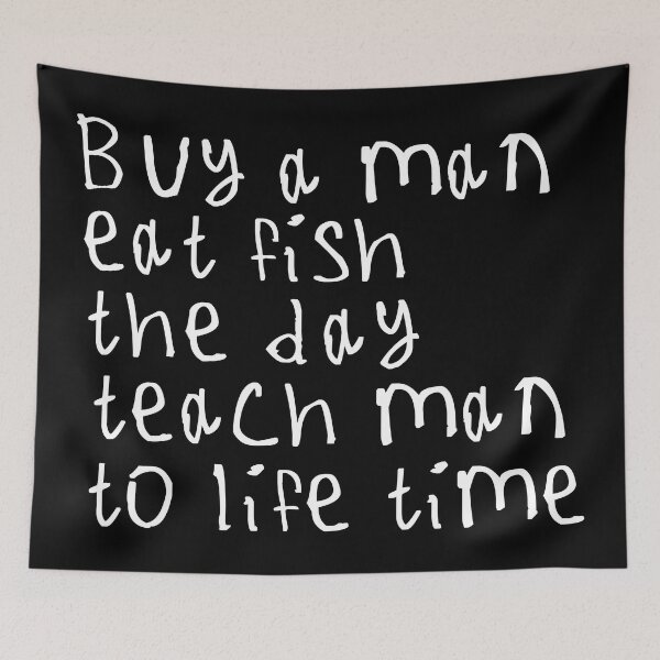 Item preview, Buy A Man Eat Fish designed and sold by kinpirks.