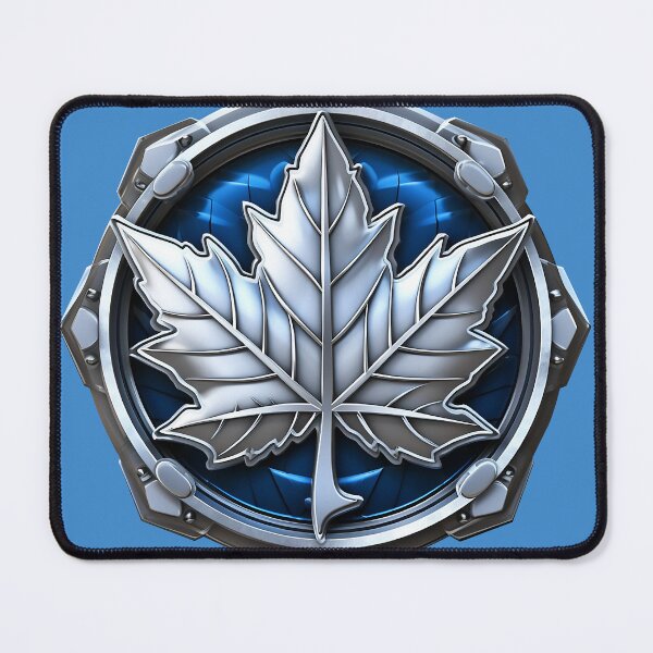 Item preview, Leaf Shield in Blue and Silver designed and sold by WallGarden.