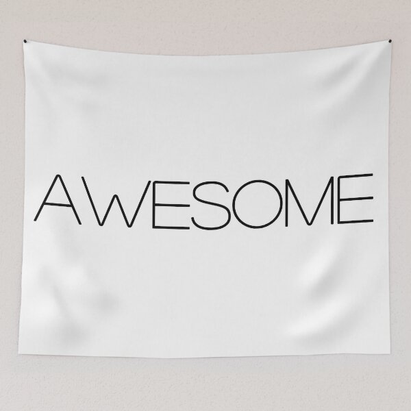 Item preview, A AWESOME logo for any item including t-shirts, caps + hoodies etc. designed and sold by HINKYPUNK-UK.
