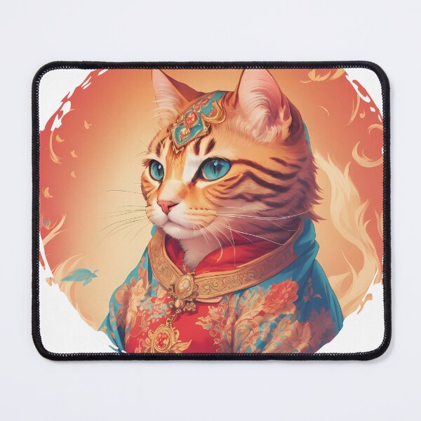 Item preview, Fiery Cat - Igniting the Spirit with Feline Flames designed and sold by DimHel2.