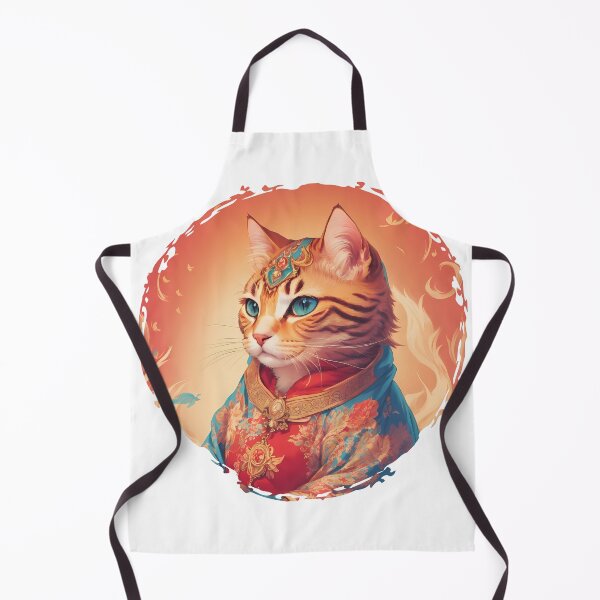 Item preview, Fiery Cat - Igniting the Spirit with Feline Flames designed and sold by DimHel2.