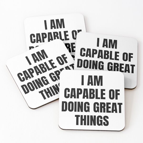 Item preview, I AM CAPABLE OF DOING GREAT THINGS designed and sold by iamxxx.