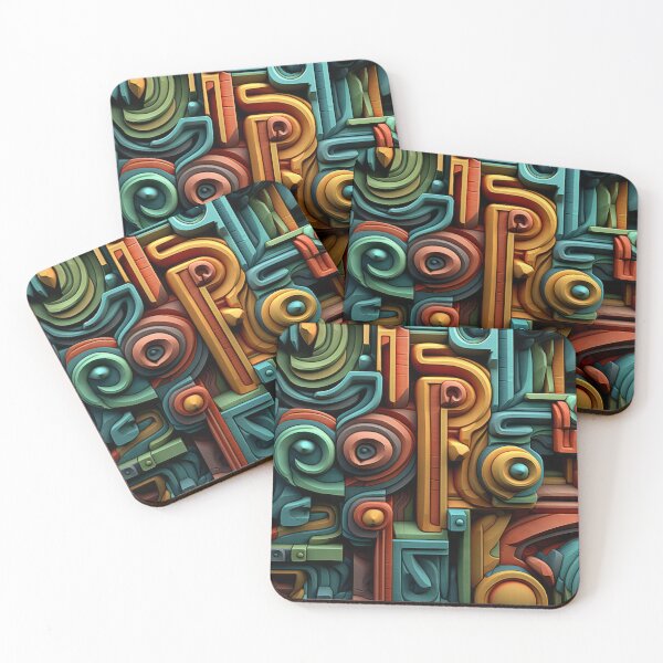 Item preview, Abstract Shapes - Colorful Sculptures with Deep Effects designed and sold by Piotrek0001.