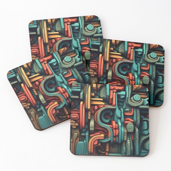 Item preview, Abstract Shapes - Colorful Sculptures with Deep Effects designed and sold by Piotrek0001.