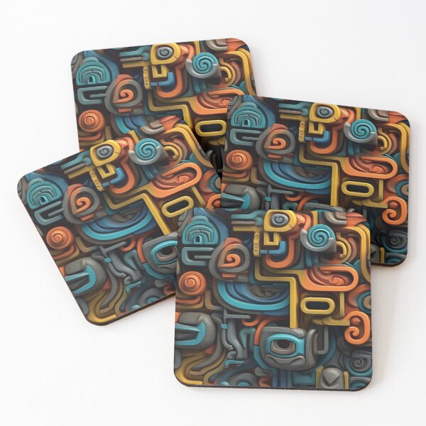 Item preview, Abstract Shapes - Colorful Sculptures with Deep Effects designed and sold by Piotrek0001.
