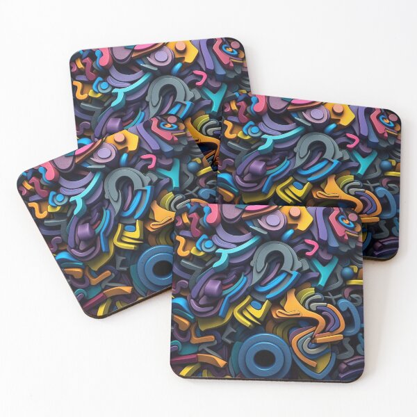 Item preview, Abstract Shapes - Colorful Sculptures with Deep Effects designed and sold by Piotrek0001.