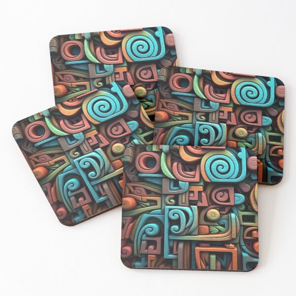 Item preview, Abstract Shapes - Colorful Sculptures with Deep Effects designed and sold by Piotrek0001.