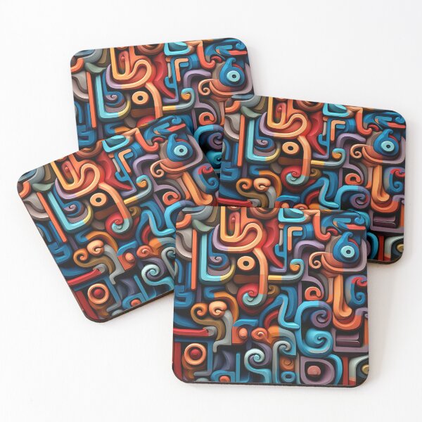 Item preview, Abstract Shapes - Colorful Sculptures with Deep Effects designed and sold by Piotrek0001.