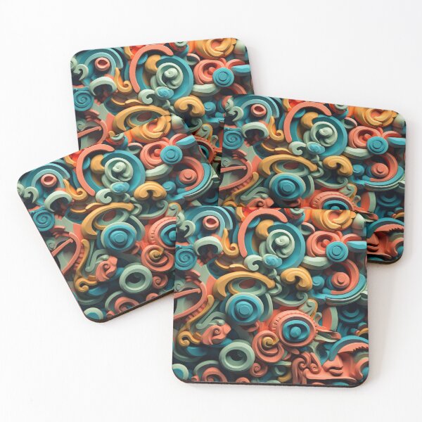 Item preview, Abstract Shapes - Colorful Sculptures with Deep Effects designed and sold by Piotrek0001.