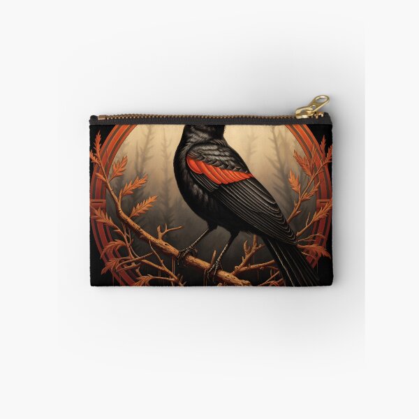 Item preview, Red winged blackbird on branch graphic designed and sold by AndyMcBird.