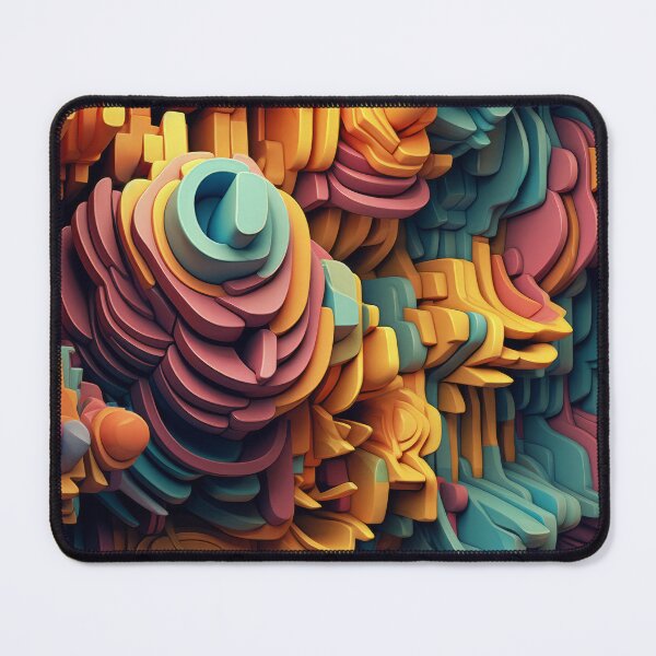 Item preview, Abstract Shapes - Colorful Sculptures with Deep Effects designed and sold by Piotrek0001.