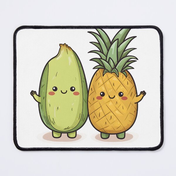 Item preview, Cute Avocado and Pineapple  designed and sold by Game-Graphics.