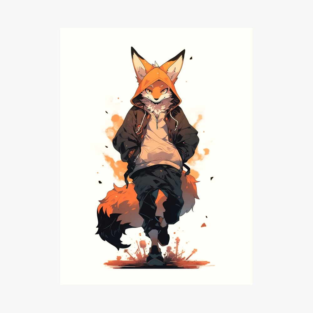 Cool Orange Furry Fox