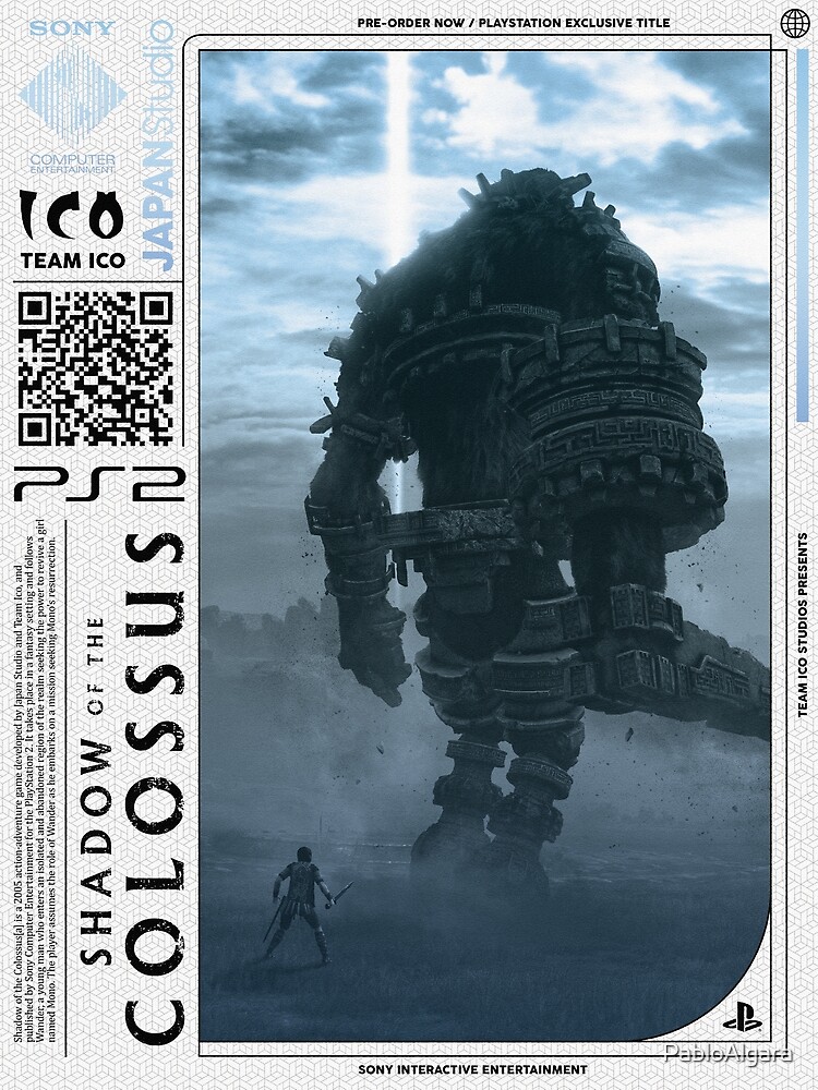 Ico & Sotc Collection PS3 alternate Cover  Shadow of the colossus, Colossus,  Shadow