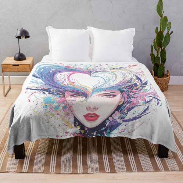 Item preview, colorfull abstract girl face_v2 designed and sold by TTR3.