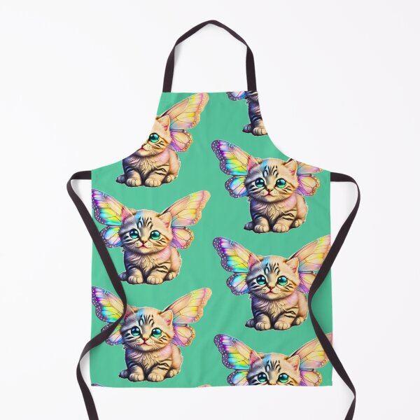 Item preview, Iridescent Rainbow Kitten Fairy designed and sold by The Devil That You Forgot.