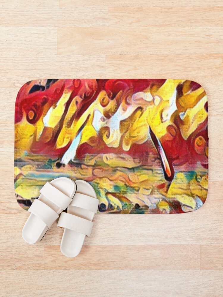 Thumbnail 1 of 6, Bath Mat, Two Sailboats Racing designed and sold by Profitrip.