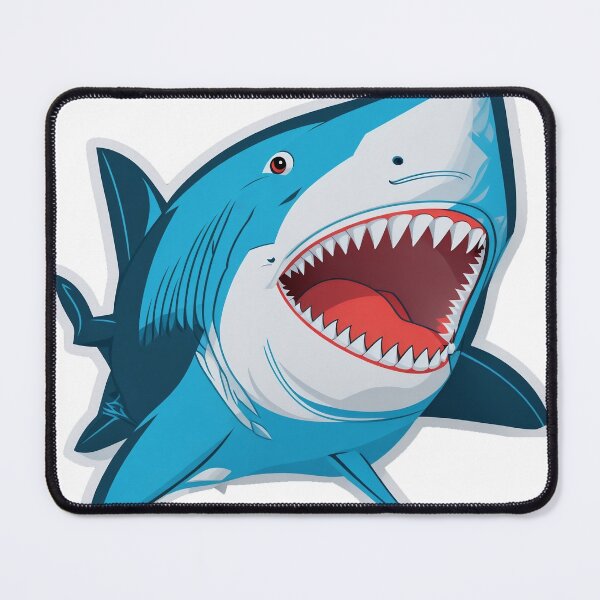 Item preview, Shark, shark teeth, funny shark, blue shark designed and sold by royalcraft.