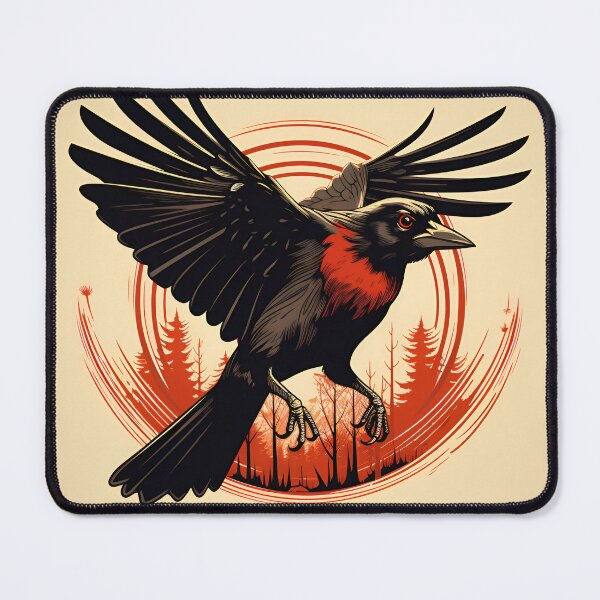 Item preview, Black bird red logo graphic designed and sold by AndyMcBird.