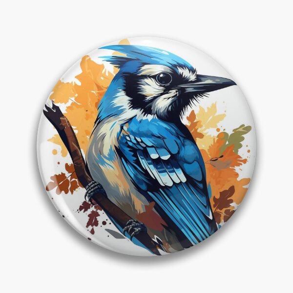 Item preview, Blue Jay Colourful Autumn Graphic   designed and sold by AndyMcBird.