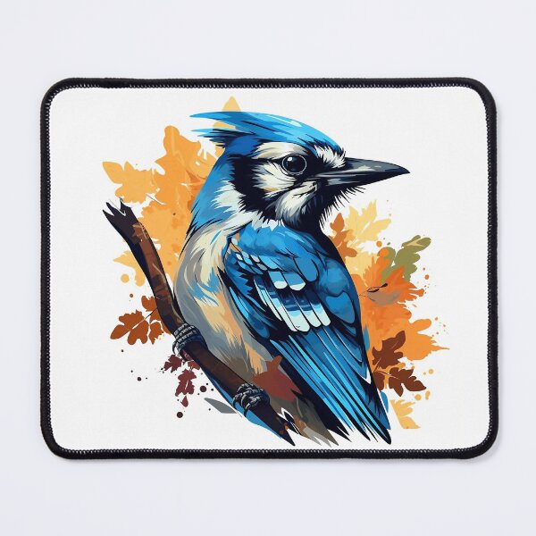 Item preview, Blue Jay Colourful Autumn Graphic   designed and sold by AndyMcBird.