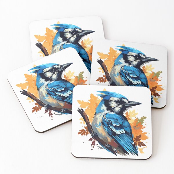 Item preview, Blue Jay Colourful Autumn Graphic   designed and sold by AndyMcBird.